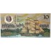 AUSTRALIA 1988 . TEN 10 DOLLAR BANKNOTE . ERROR . MINOR INK TRANSFER